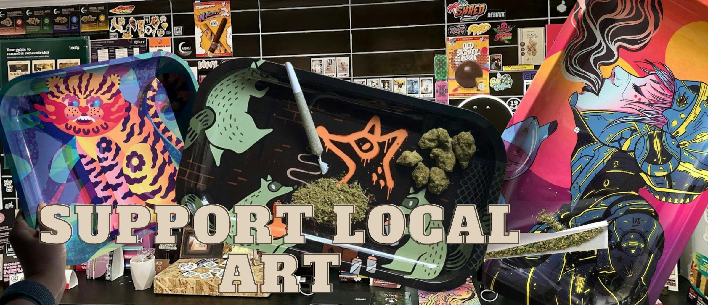 EMILY MAY ROSE RACCON JUN KIM KAT C TORONTO LOCAL ART TRAYS     Cannabis     Marijuana     Weed     Hemp     CBD     THC     Dispensary     Strains     Accessories     Products     Sale     Discount     Promotion     Deals     Specials     Savings     420     Smokables     Edibles     Topicals     Vape     Buds     Flowers     Concentrates     Tinctures Toronto Yonge Bloor Deals