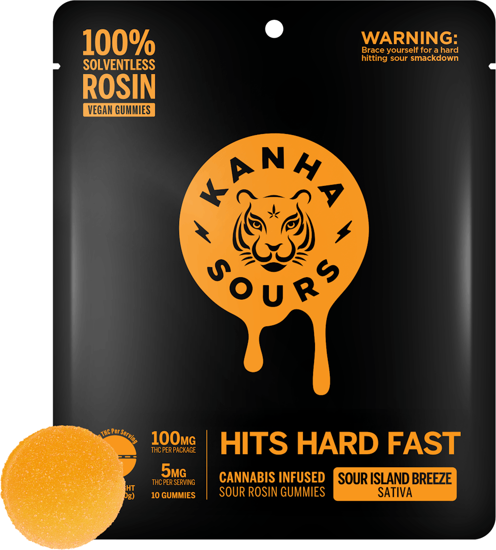 Product Sour Island Breeze Rosin Sours Gummies 10-pack