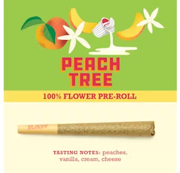 Peach Tree (SH) - 1g Living Soil Grown Pre-Roll - Paper Crane