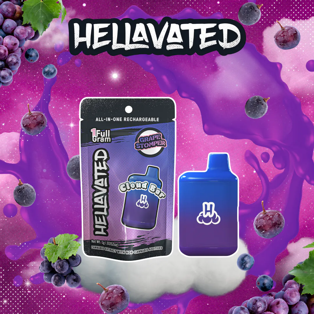 Grape Stomper Cloud Bar Rechargeable Disposable 1g | Liberty