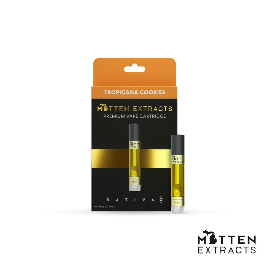 Mitten Extracts - 1g Cart - Tropicana Cookies (S)