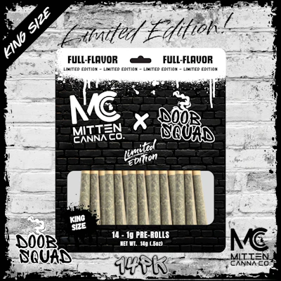 Doob Squad x Mitten Canna - 14-Pack 1g Prerolls - Cadillac Rain