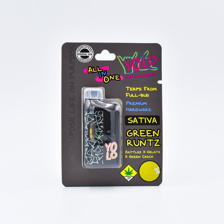 Yolo: Green Runtz - Disposable Cartridge