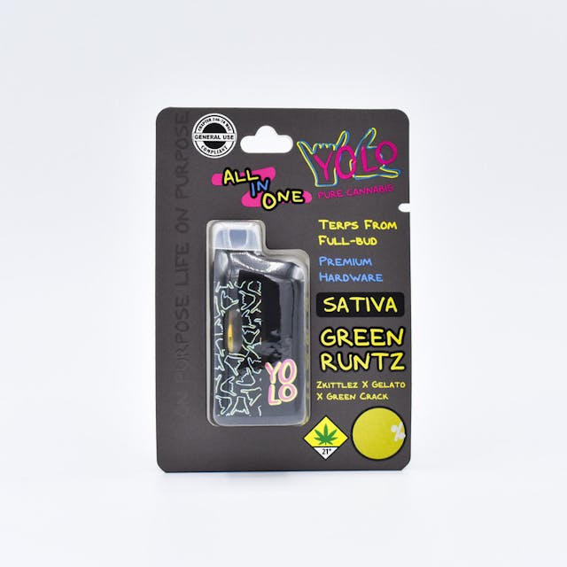 Embark on an extraordinary quest with Green Runtz, an enchanting, euphoric adventure through a rainbow wonderland. This Sativa-Hybrid is a party for your senses and has a balanced, uplifting high.