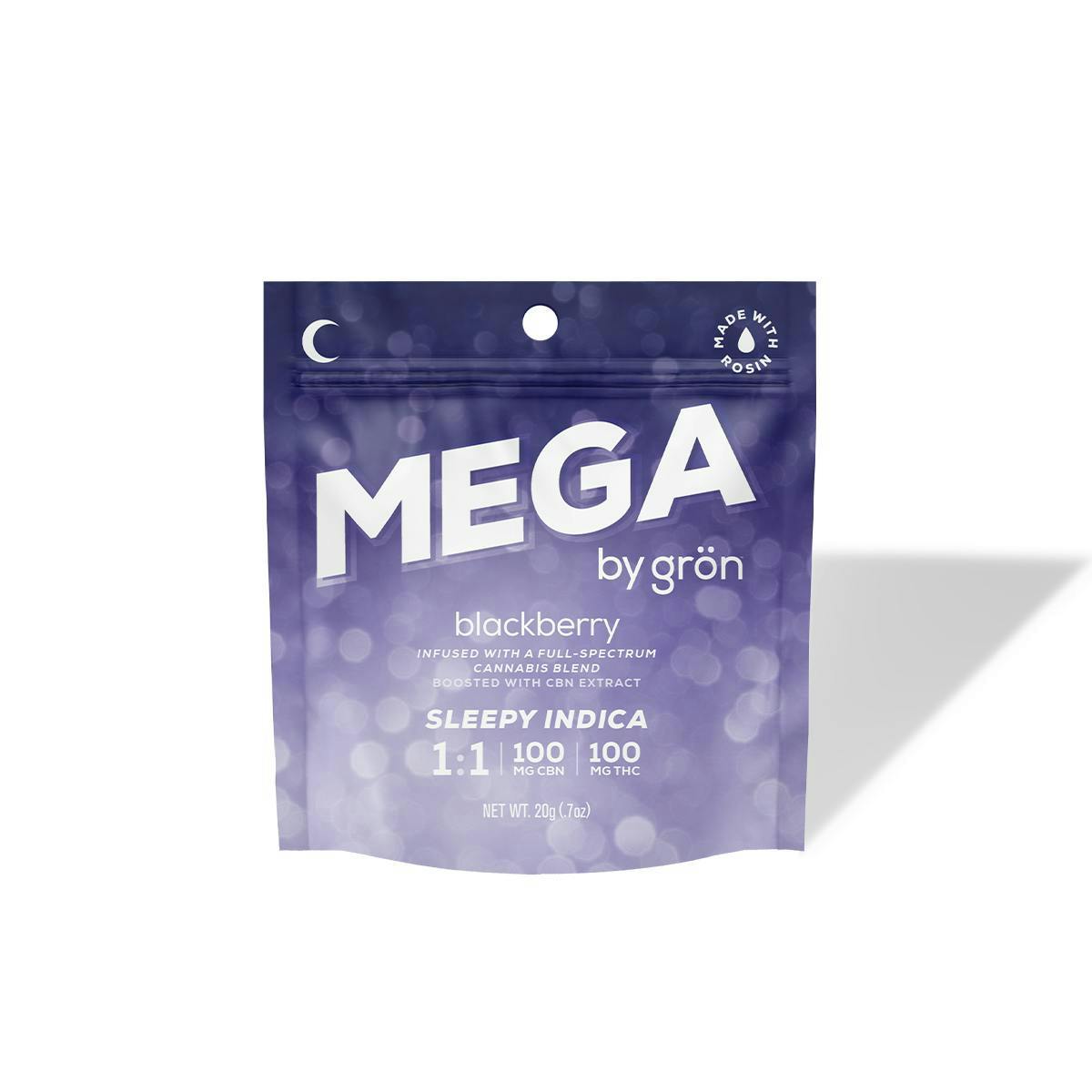 Grön 1:1:1 Blackberry Mega Pearl - Sleepy Indica - CBN/THC-2