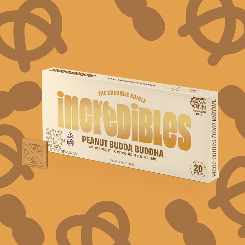 Product incredibles - Peanut Budda Buddha Chocolate Bar (100mg 20pk)