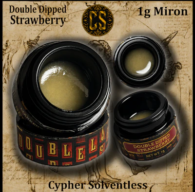 Apex - 1g Hash Rosin Cypher - Double Dipped Strawberry - CONCENTRATES by Apex Concentrates at King of Budz