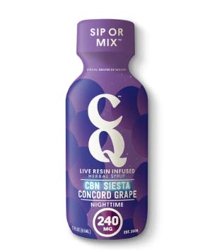 CQ - 2oz Live Resin Syrup - 200mg - 5:1 THC/CBN - Concord Grape