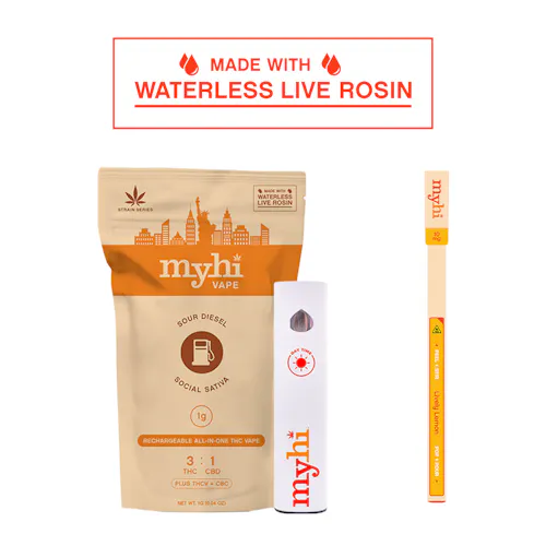 Holiday Bundle – Strain Series Sour Diesel AIO (1g) + 1 Lemon Single Beverage Stir STIK-active