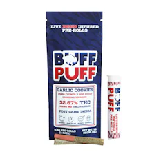 Buff Puff - 2 Pack Live Resin Infused .5g Prerolls - Garlic Cookies