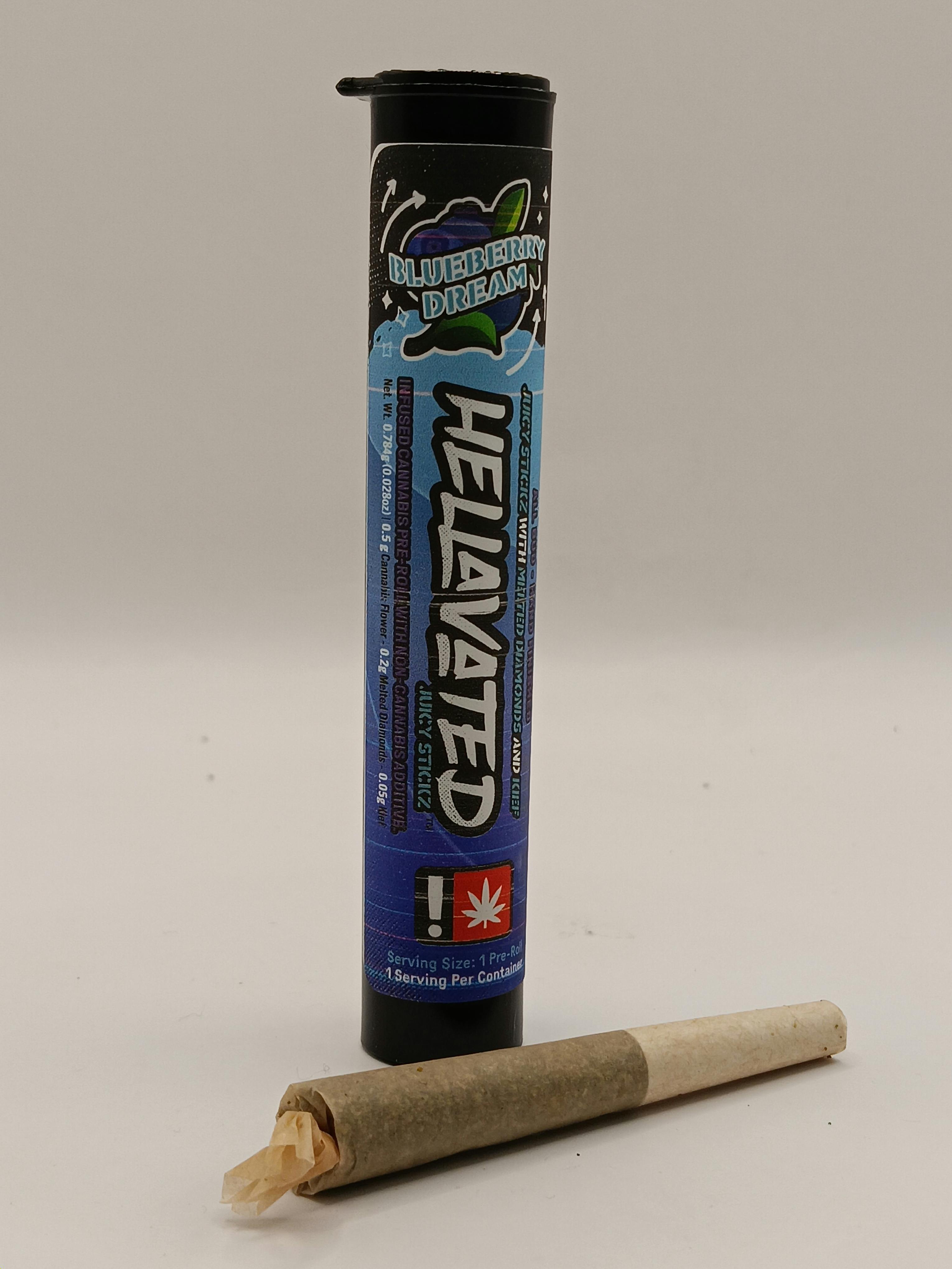 Photo of Blueberry Dream Juicy Stickz Infused Pre-Roll | 0.75g