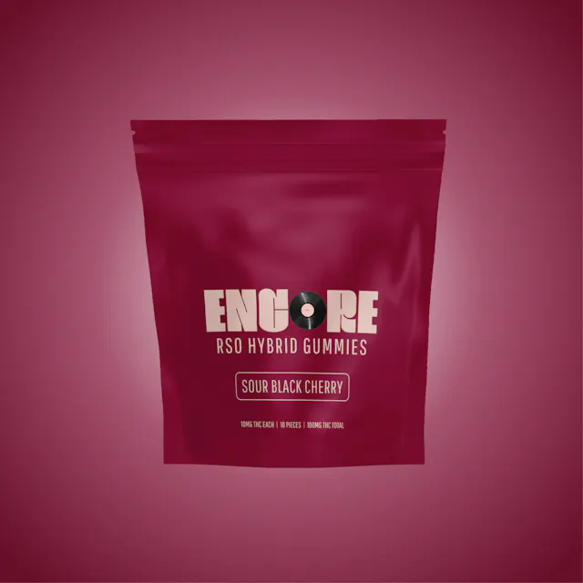 Encore Edibles Encore Gummies RSO Black Cherry 10pk/100mg (hybrid, 1g)