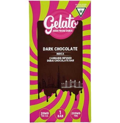 Gelato GELATO | DARK CHOCOLATE | DUBAI BAR | 200MG — EDIBLES