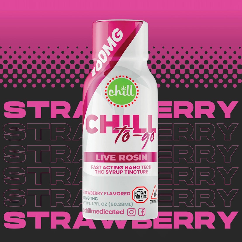 Chill Medicated - Strawberry To-Go 100mg Live Rosin THC Syrup