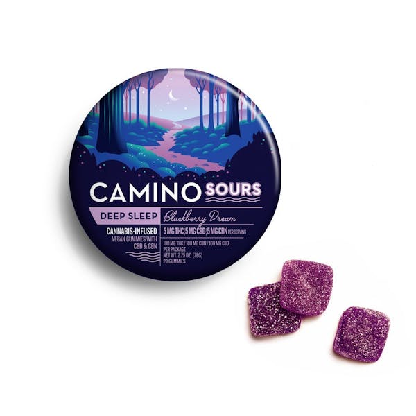 Blackberry Dream (I) 1:1:1 (THC:CBD:CBN) - 100mg Gummies - Camino