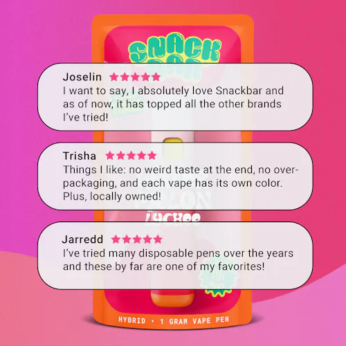 SNACKBAR  – Watermelon Lychee – Disposable 1g-2