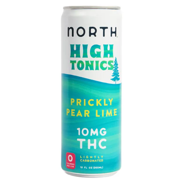 North High Tonics Seltzer Prickly Pear Lime 12oz/10mg (hybrid, drinks)