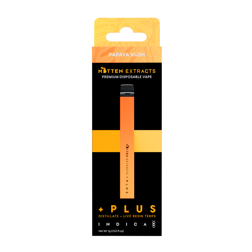 Papaya Kush +PLUS Disposable | 1g