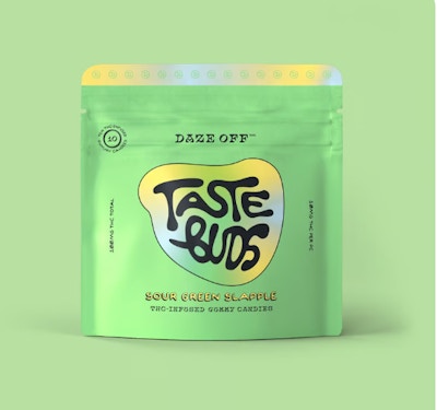 Product AZ Daze Off Taste Buds Gummies - Sour Green Slapple 100mg (10pk)