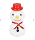 Snowman Glass Hand Pipe