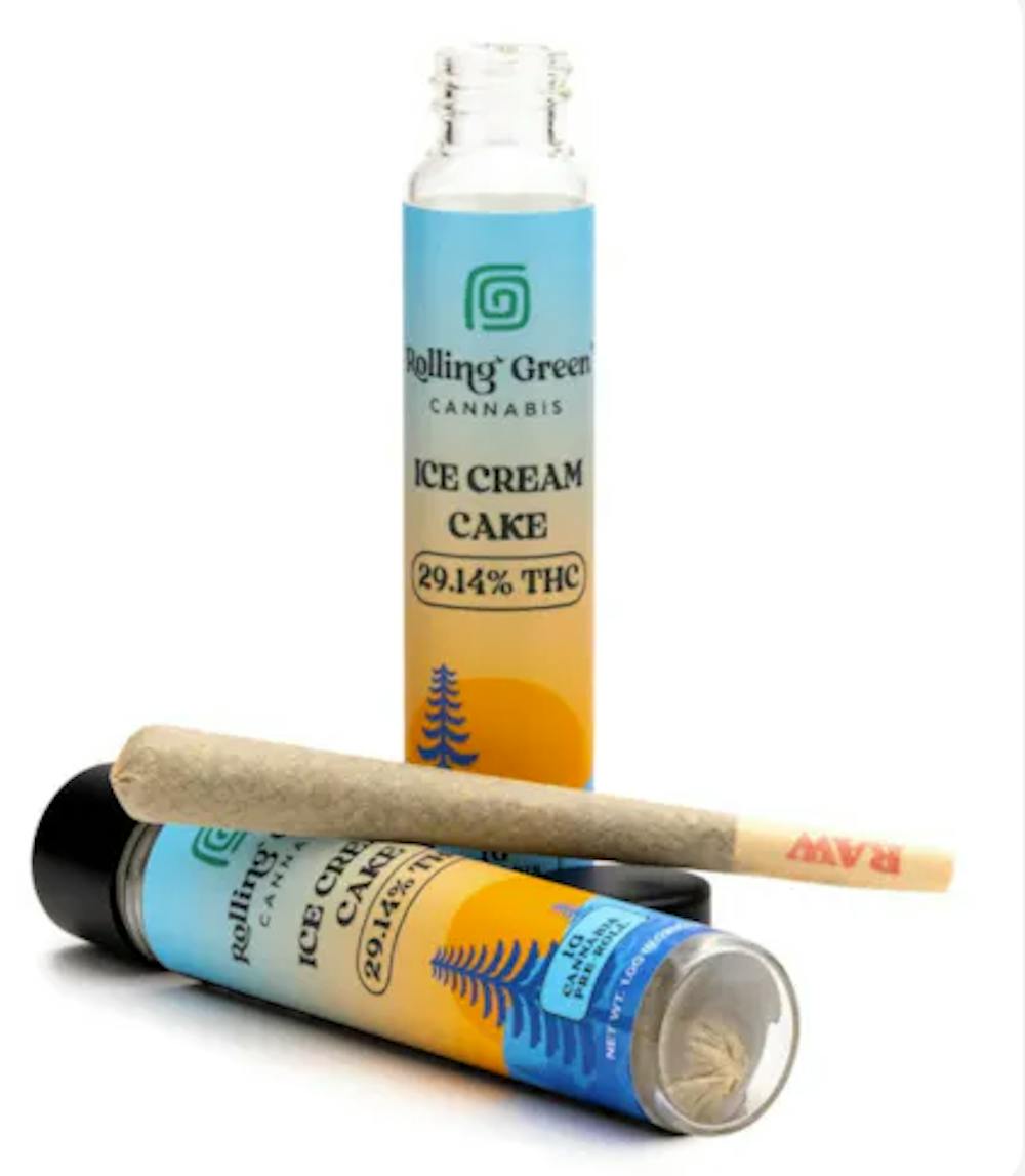 Product Preroll | Ice Cream Cake (H) Rolling Green