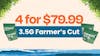 4 for $79.99 - 3.5G Farmer's Cut