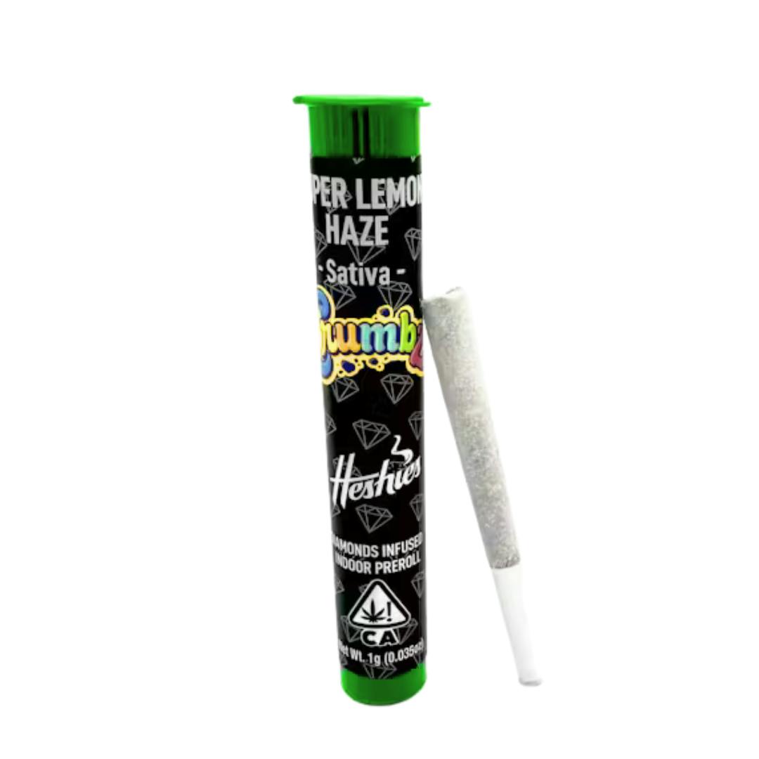 SUPER LEMON HAZE DIAMOND ENCRUSTED INFUSED PREROLL-0