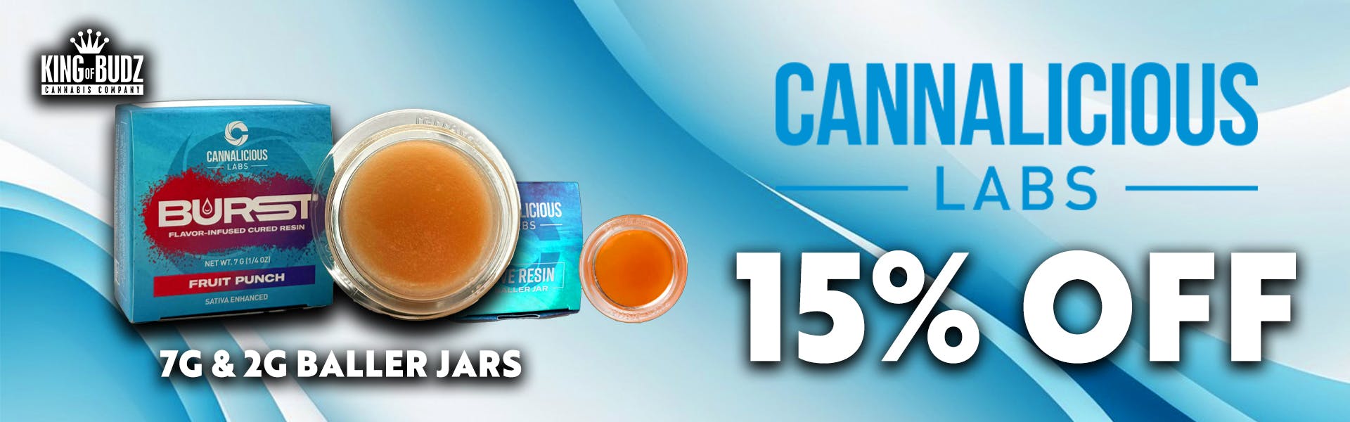 Cannalicious 2g AND 7g Baller Jars - 15 Percent OFF