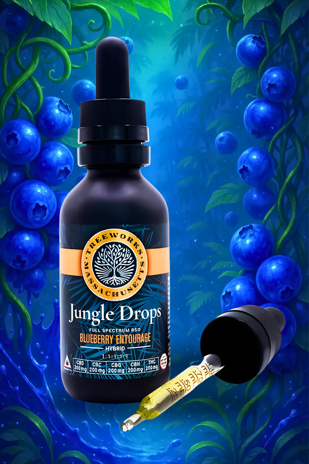 Jungle Drops - Hybrid - 1000mg TAC (200mg CBD | 200mg CBC | 200mg