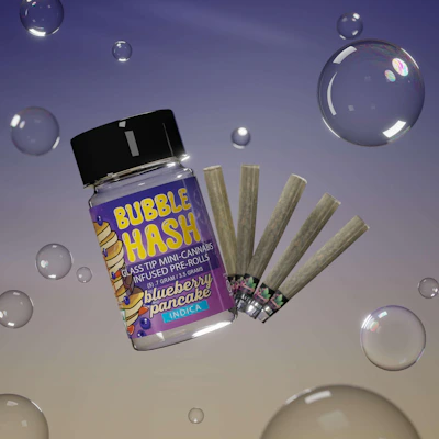 Amnesia - 5-Pack .7g Bubble Hash Infused Prerolls - Blueberry Pancakes