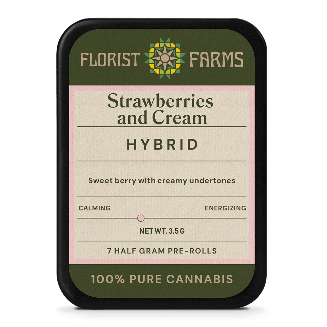 Florist Farms Strawberry and Cream | Hybrid Pre-Rolls | 7pk