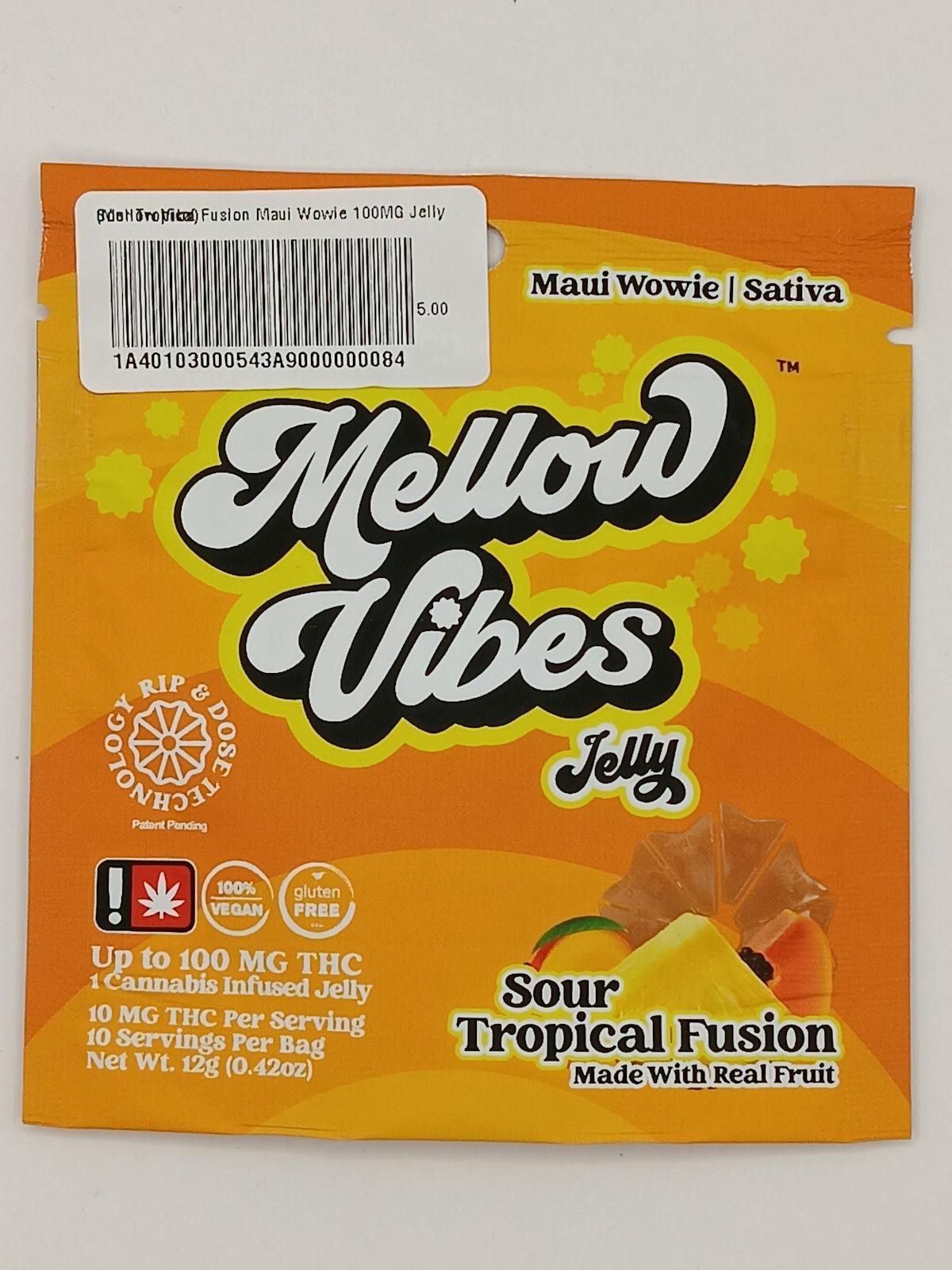 Photo of Sour Tropical Fusion 2:1 100MG Jelly (Mellow Vibes)