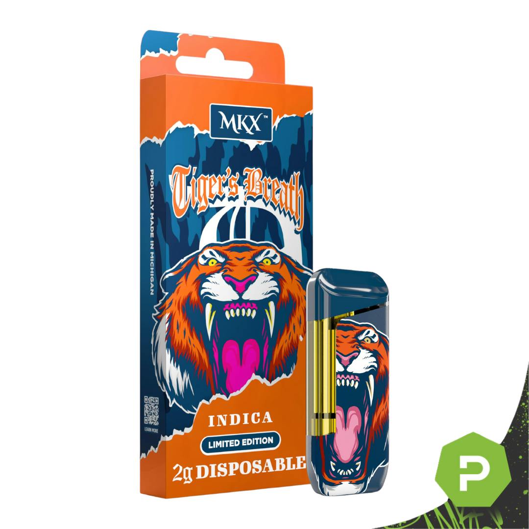 MKX Oil Co. 2g MKX Disposable *LIMITED EDITION* Detroit Sports Edition -  Tigers Breath - Indica - Puff Cannabis Cannabis Store in MI