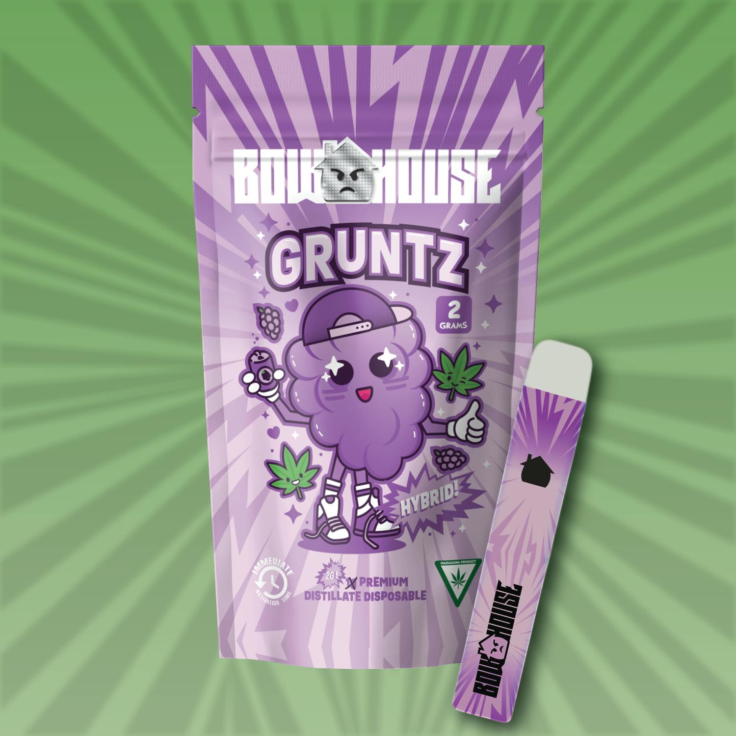 Bow house | Disposable Vape - 2g - Gruntz