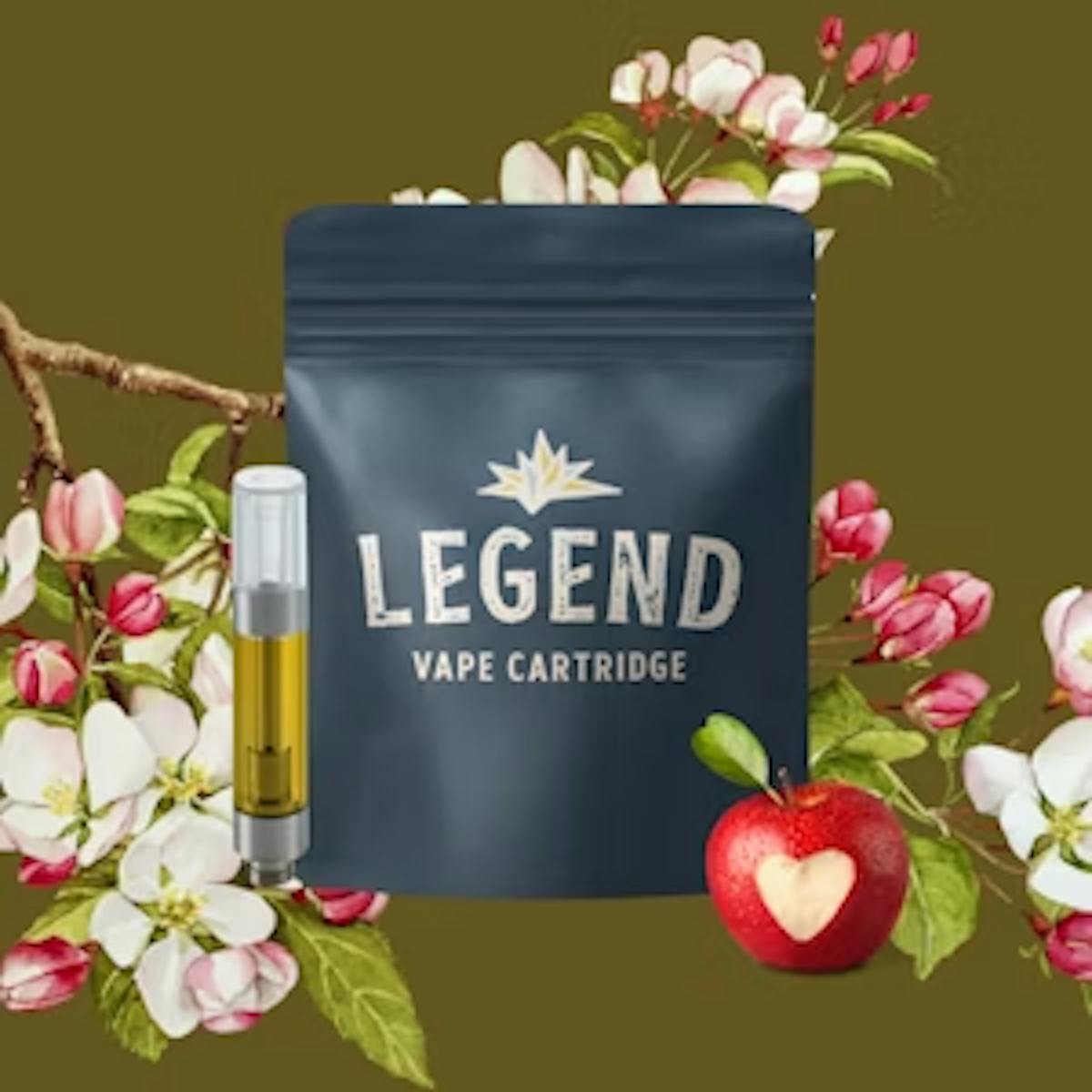 Photo of Legend Cannabis Derived Cartridge Papple Blossom 1g