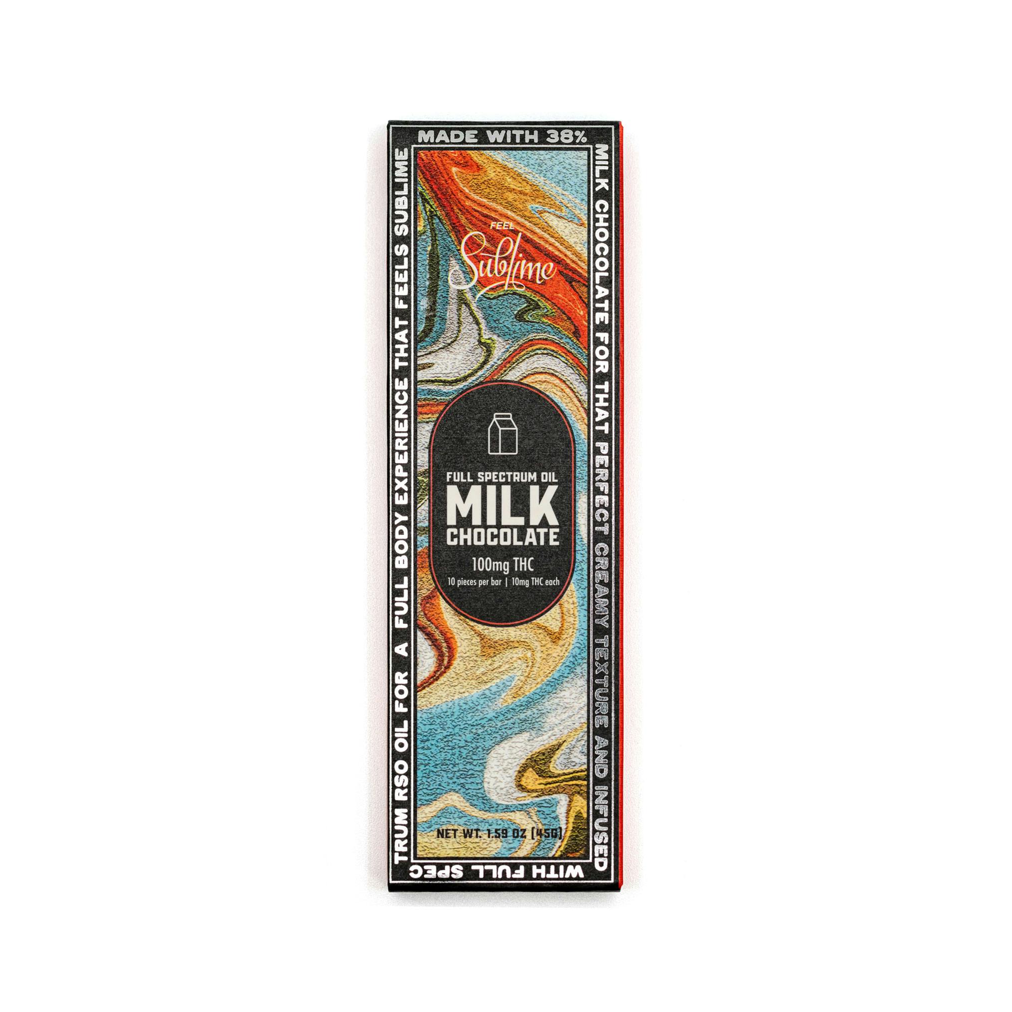 Feel Sublime 100mg - Milk RSO Bar