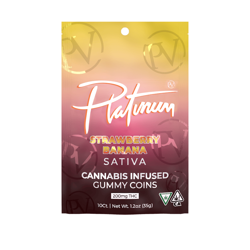 Platinum Vape | 200mg Gummies | Strawberry Banana