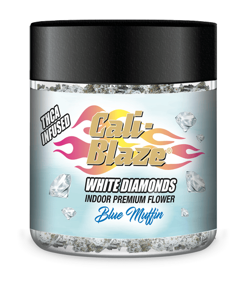 Cali-Blaze | White Diamond Frosted Flower - 3.5g - Blue Muffin