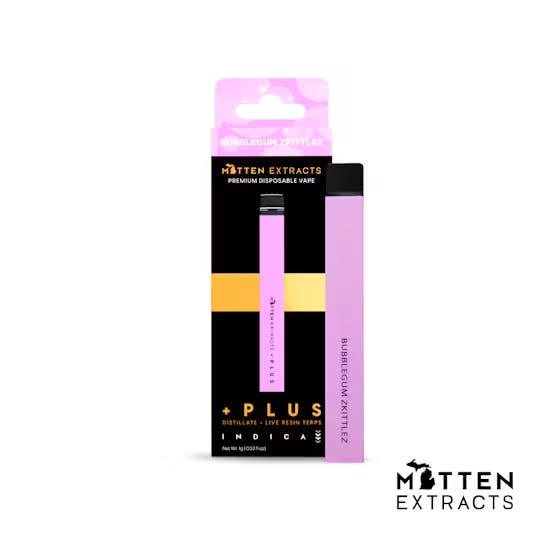 Product: MITTEN EXTRACTS | BUBBLEGUM Z | PLUS DISPOSABLE INDICA