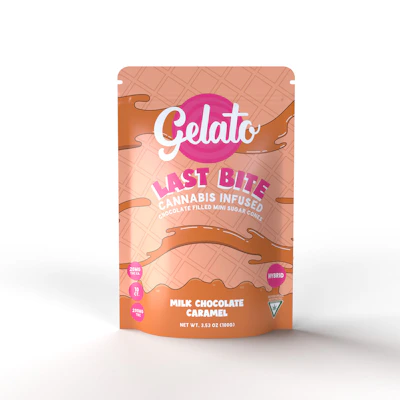 Gelato Last Bite - Cannabis Infused Sugar Cones 200mg - Milk Chocolate Caramel