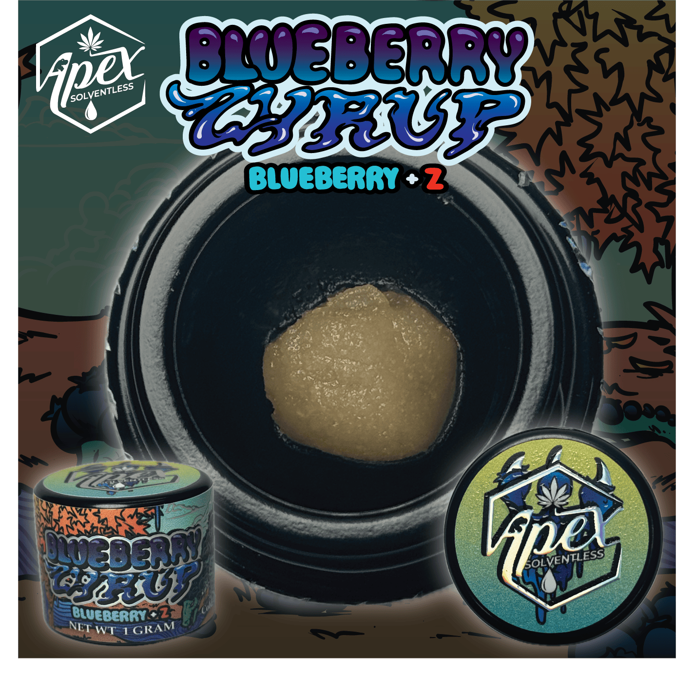 Apex - 1g Hash Rosin Tier 1 - Blueberry Zyrup