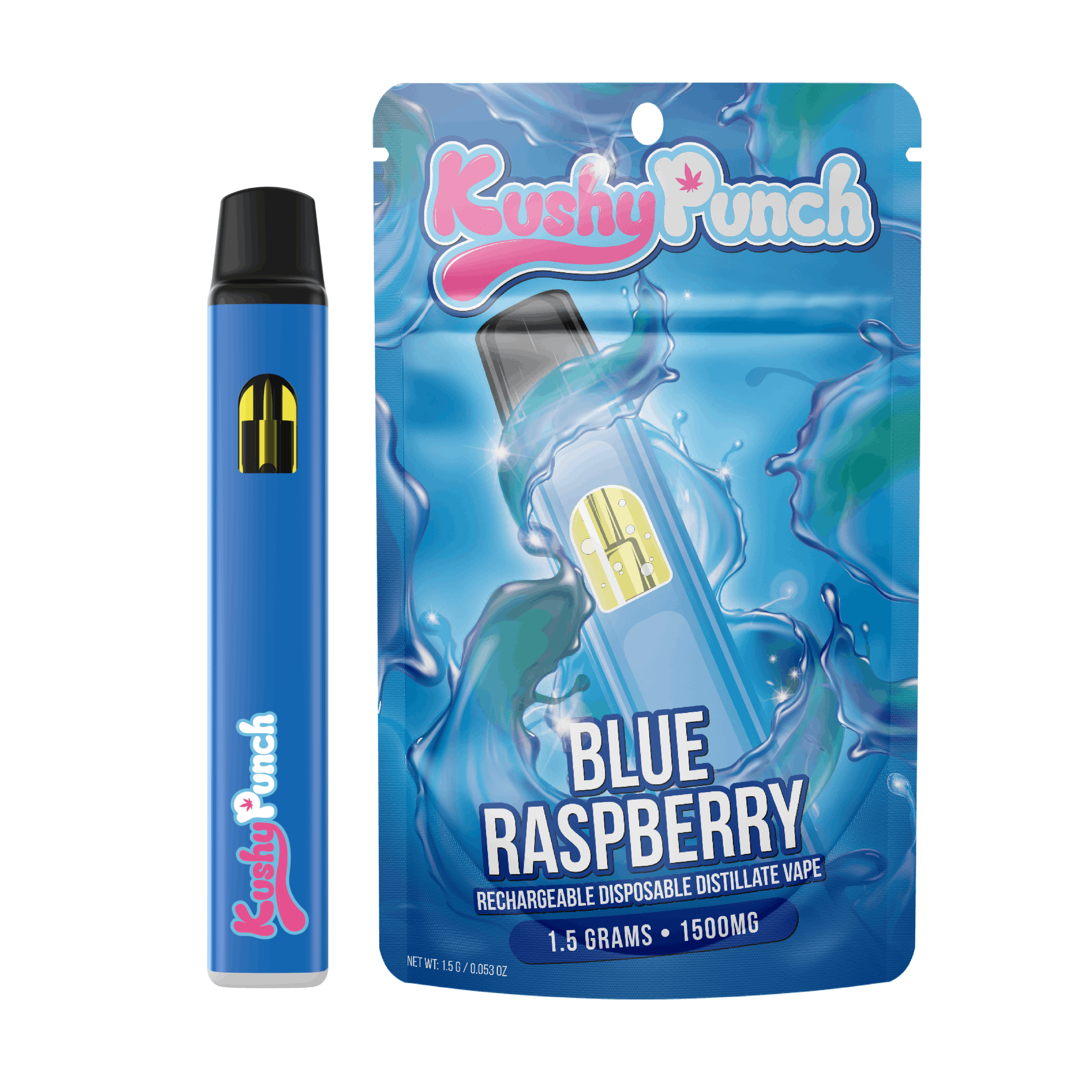 Blue Raspberry Disposable Vape 1.5g • Potency