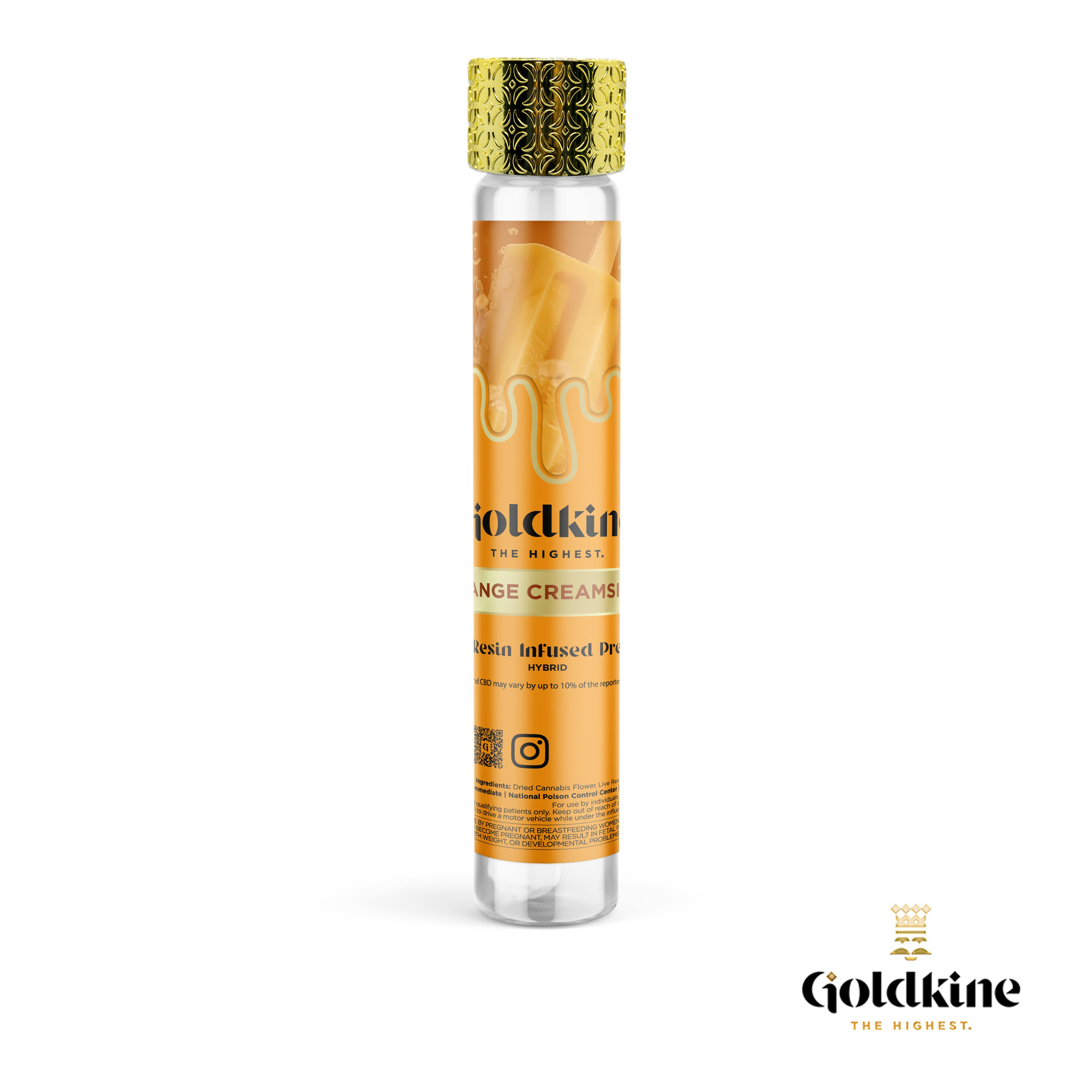 Product: Goldkine | Orange Creamsicle | Infused Pre-roll | 1g | Hybrid