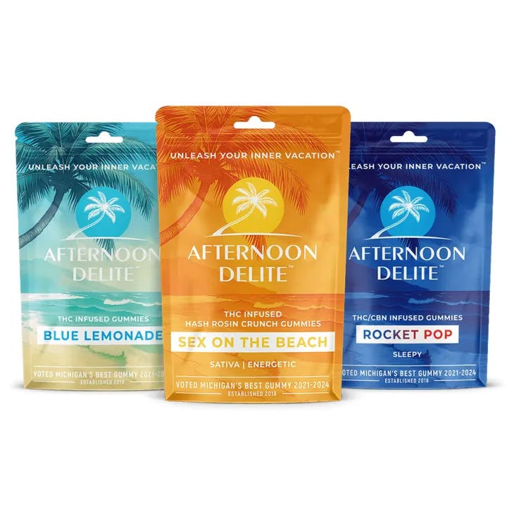 Afternoon Delite - 200mg Hash Rosin Nerded Gummies - Blue Lemonade