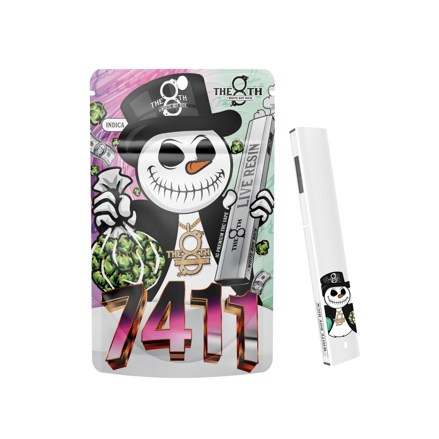 【Rick】計6ml The 8th By White Boy Rick 7411 All-In-One Vape Rec - Exclusive