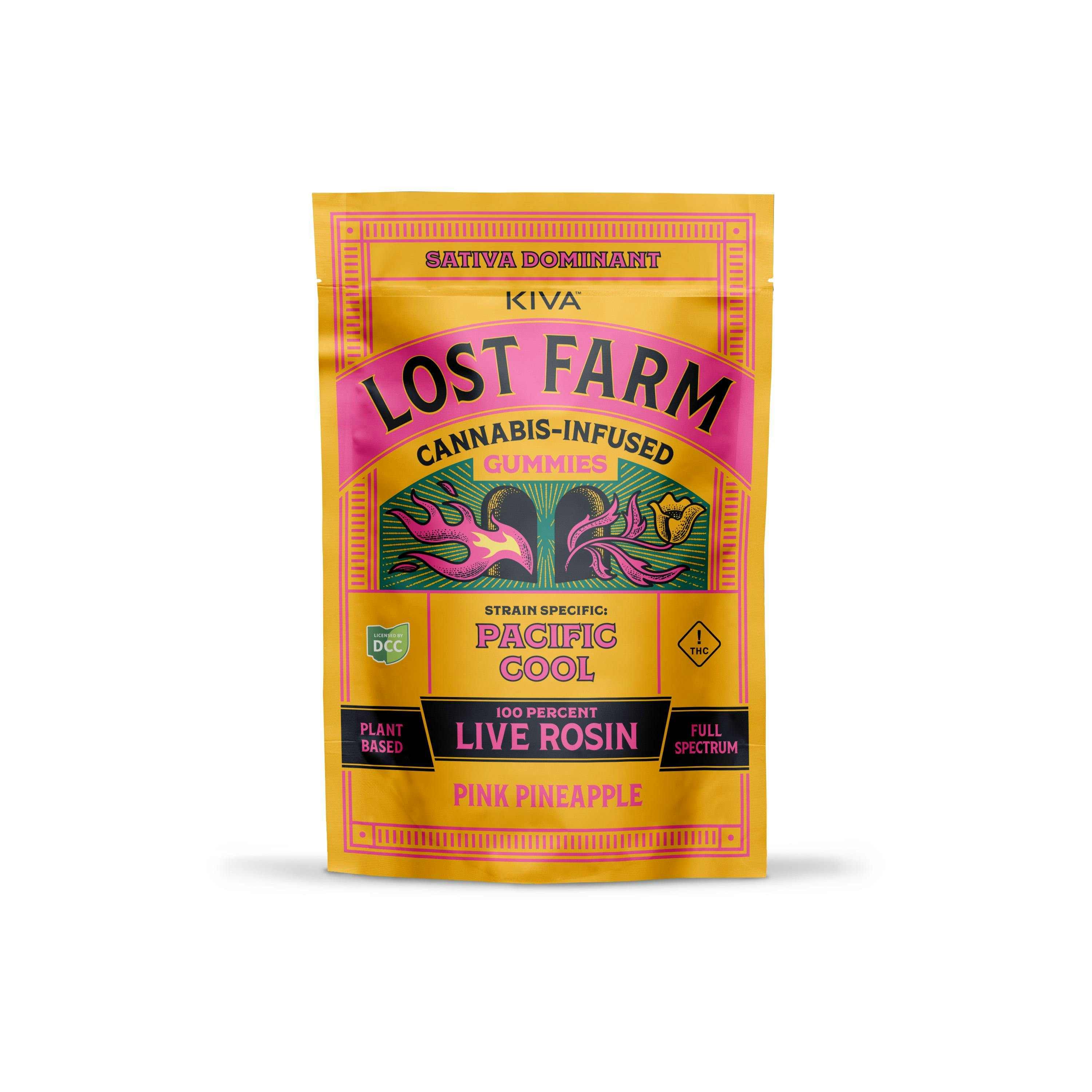 Lost Farms: Pink Pineapple x PC - Live Rosin Gummies 10pk 110mg