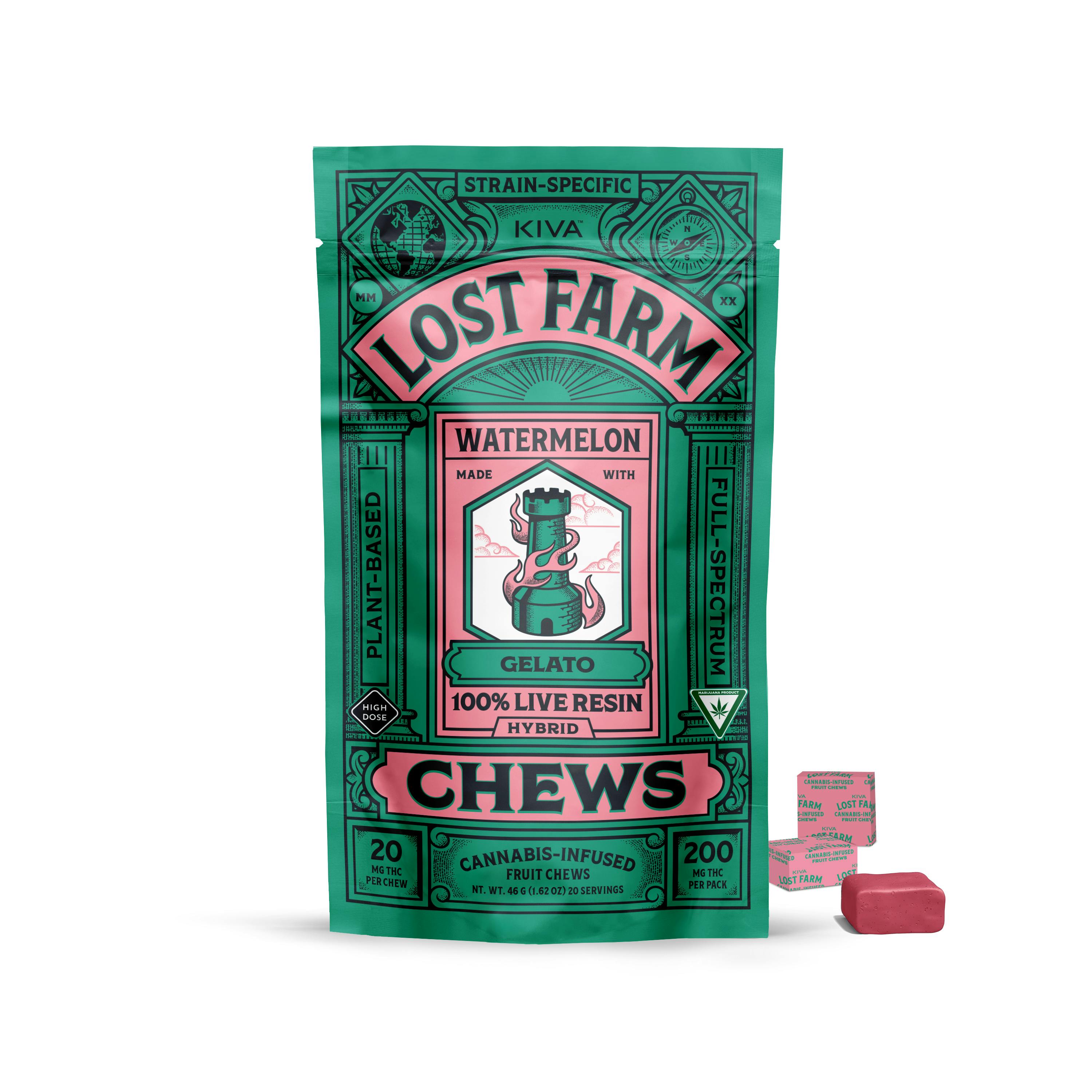 Lost Farm - Chew - 200mg - Watermelon x Gelato | Cloud Cannabis - (GR 28th  St.)
