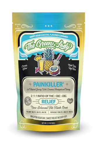 The Green Lady | Painkiller | Edible | 10mg | 10 Per Pk-active