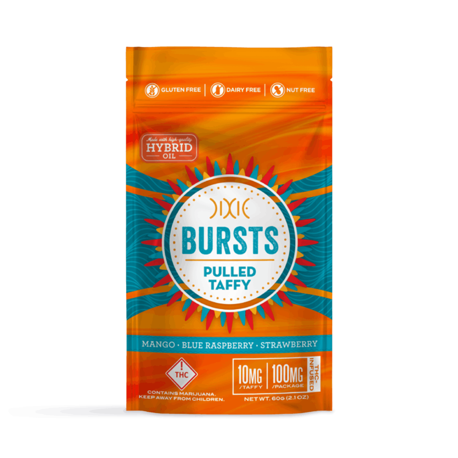 Photo of Bursts Hybrid Pulled Taffy | 100mg
