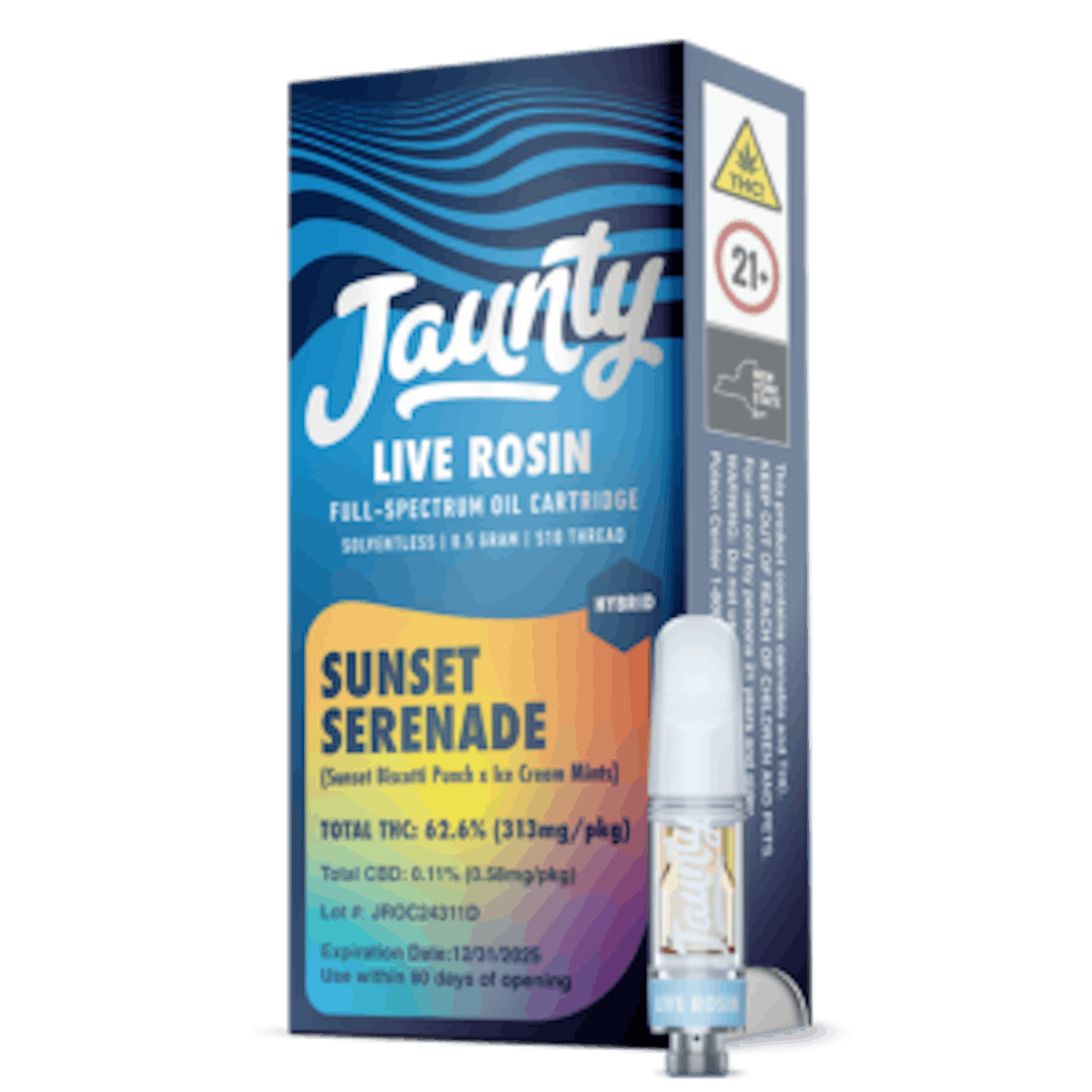 Photo of Jaunty | Sunset Serenade | 510 Live Rosin Cartridge 0.5g